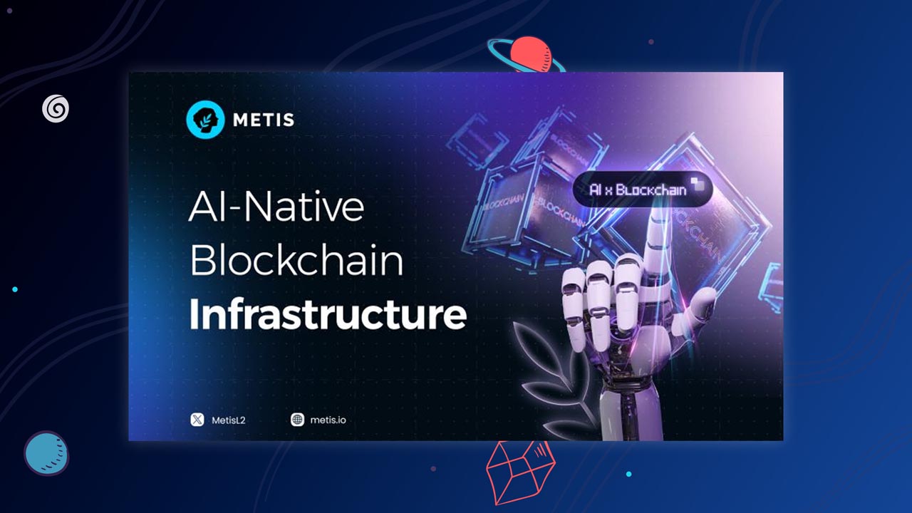 AI algorithm visual on a blockchain node performing predictive analysis in real-time
