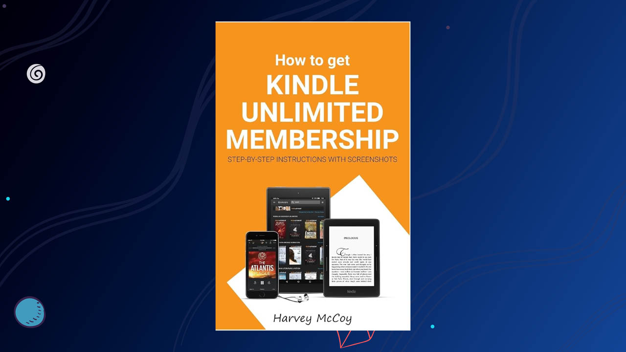 Person using Kindle Unlimited to access multiple blockchain and DeFi books on a tablet