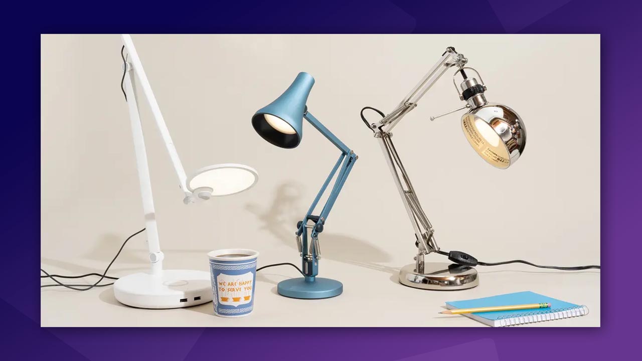 LED desk lamp illuminating a modern crypto trading setup